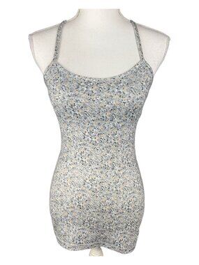 Lululemon Racerback Tank Top Gray Multicolor Size 4
